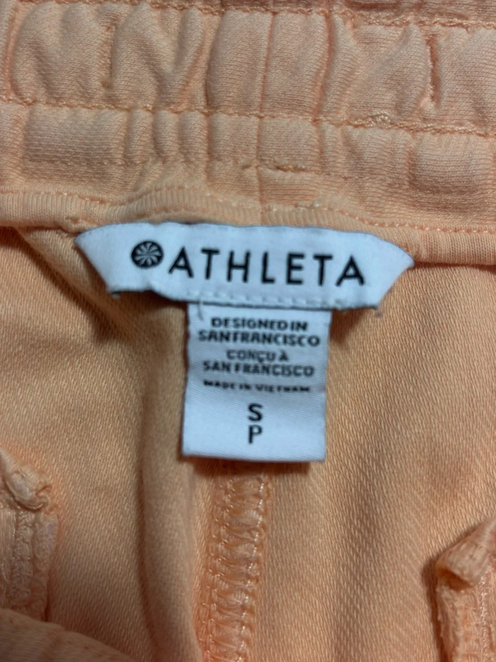 Athleta Peach Drawstring Lounge Shorts